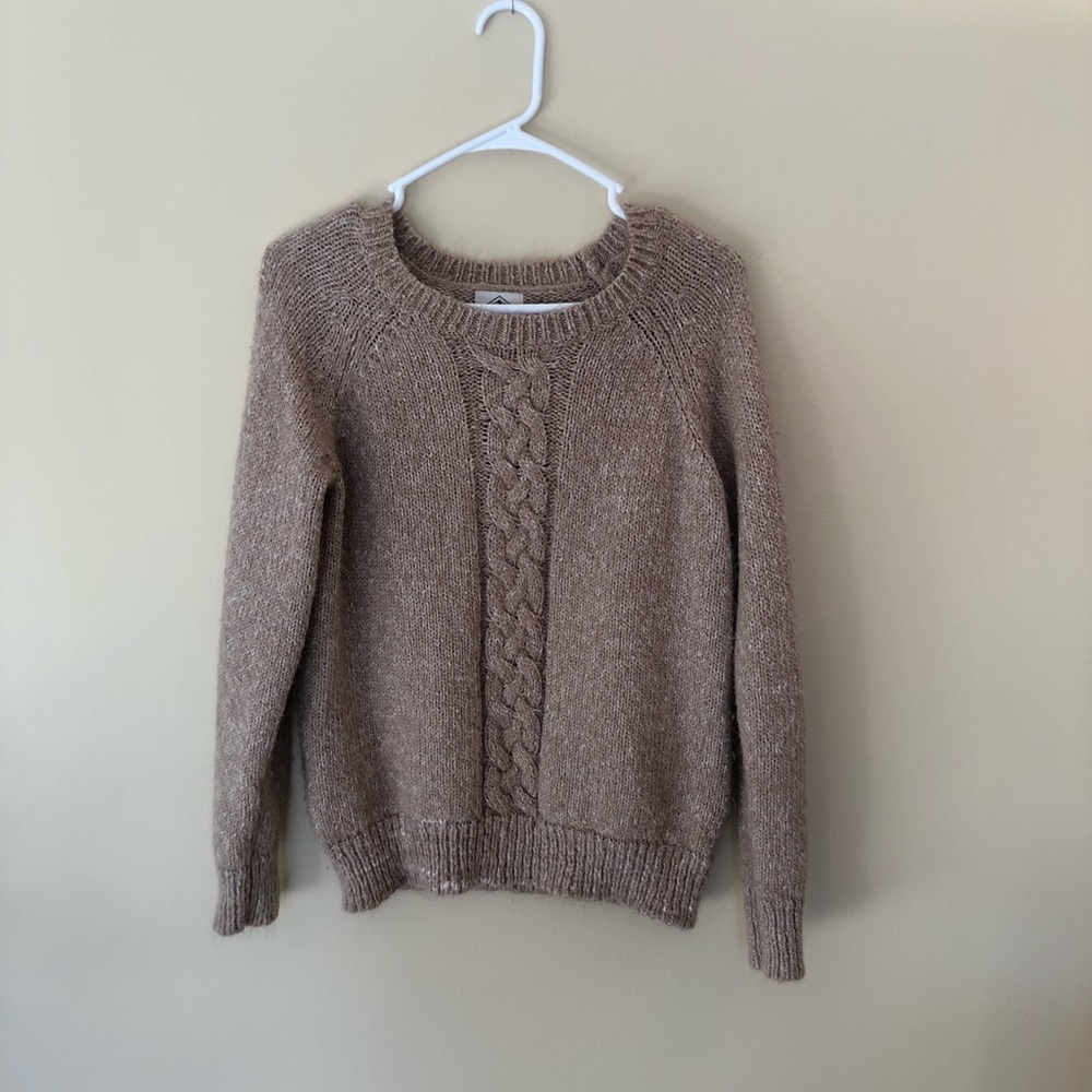 Tan knit sweater
